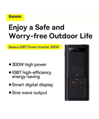 اینورتر برق 220 ولت 300 وات بیسوس Baseus IGBT Power Inverter 300W CGNB010101