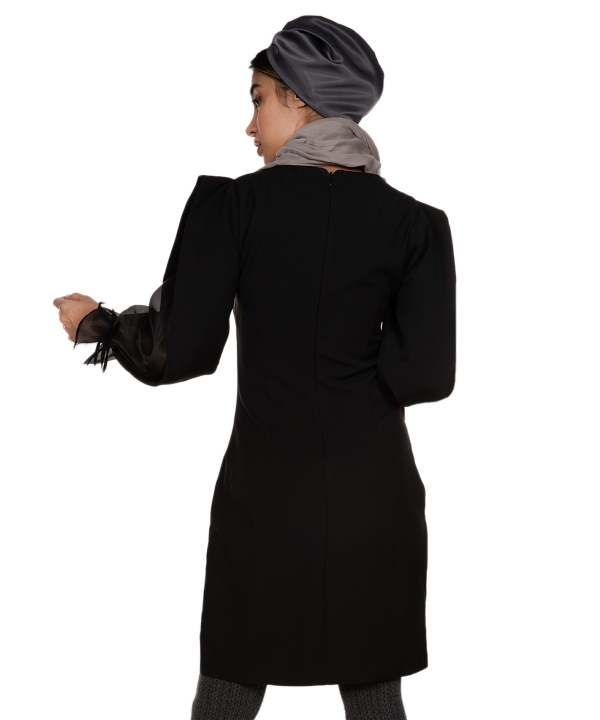 پیراهن مجلسی مشکی گردیه Gordye