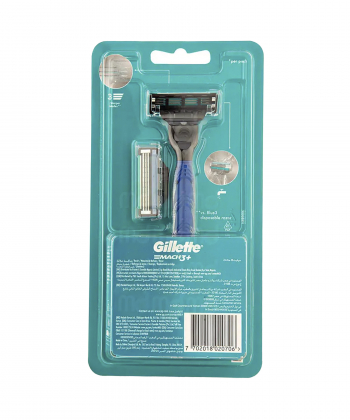 خودتراش مردانه 3 لبه ژیلت Gillette مدل Mach3 همراه با دو یدک
