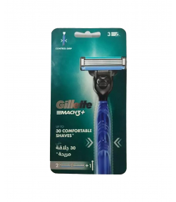 خودتراش مردانه 3 لبه ژیلت Gillette مدل Mach3 همراه با دو یدک