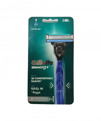 خودتراش مردانه 3 لبه ژیلت Gillette مدل Mach3 همراه با دو یدک