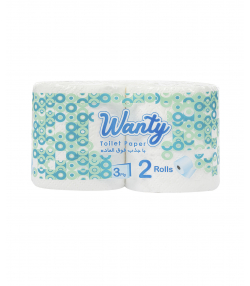 دستمال توالت دو قلو ونتی Wanty