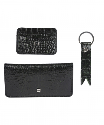 ست هدیه چرم طبیعی منط Mante مدل Y109