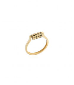 انگشتر طلا LOVE میوگلد Mio Gold کدR2320