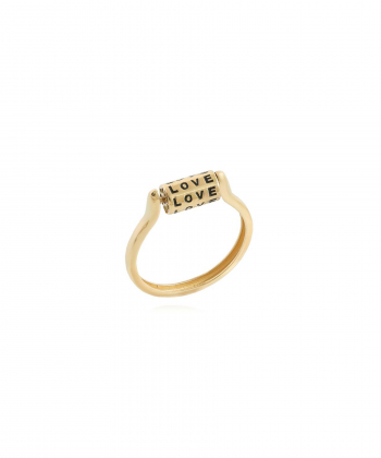 انگشتر طلا LOVE میوگلد Mio Gold کدR2320