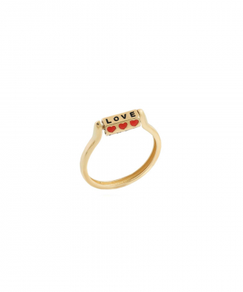 انگشتر طلا LOVE میوگلد Mio Gold کدR2319