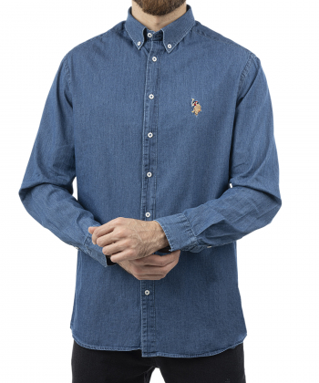 پیراهن جین مردانه یو اس پولو US Polo کد 3202F4