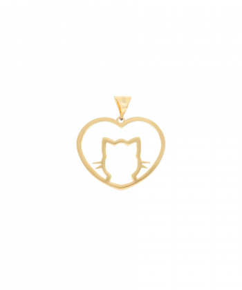 پلاک طلا گربه میوگلد Mio Gold کدN3084