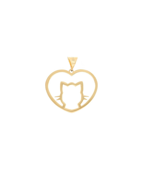 پلاک طلا گربه میوگلد Mio Gold کدN3084