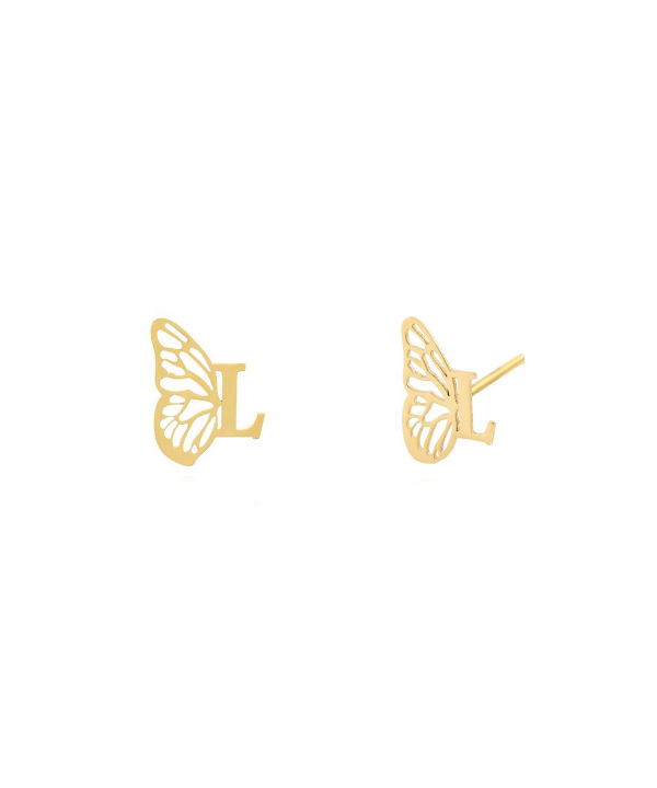 گوشواره طلا L میوگلد Mio Gold کدE1626