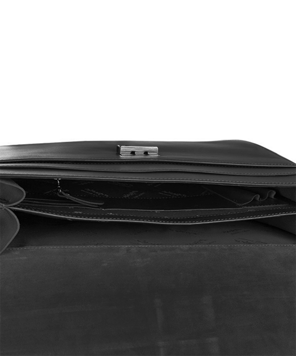 کیف اداری مردانه قهوه ای تیره چرم مشهد مدل A0584