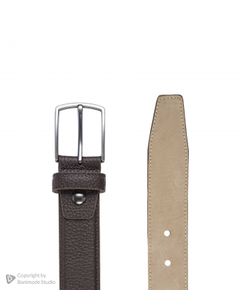 کمربند مردانه چرم طبیعی چرم مشهد Mashad Leather مدل N6553