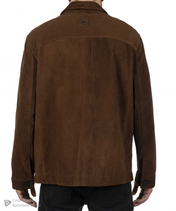 پالتو مردانه چرم طبیعی چرم مشهد Mashad Leather مدل K0635