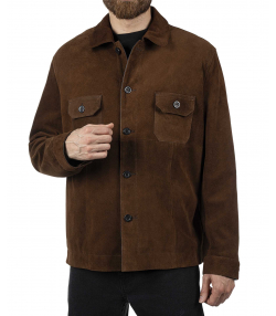 پالتو مردانه چرم طبیعی چرم مشهد Mashad Leather مدل K0635