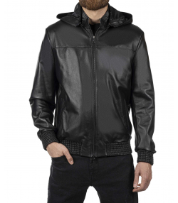 کاپشن مردانه چرم طبیعی چرم مشهد Mashad Leather مدل K0626