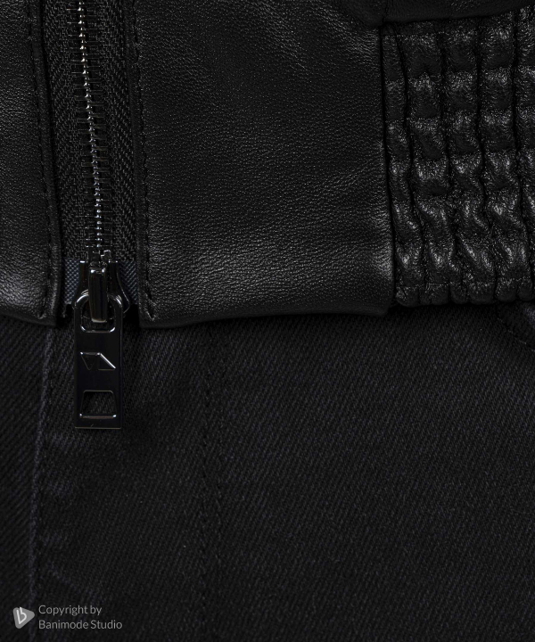 کاپشن مردانه چرم طبیعی چرم مشهد Mashad Leather مدل K0626