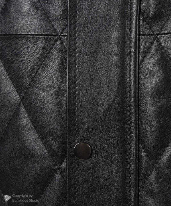 پافر مردانه چرم طبیعی چرم مشهد Mashad Leather مدل W0519