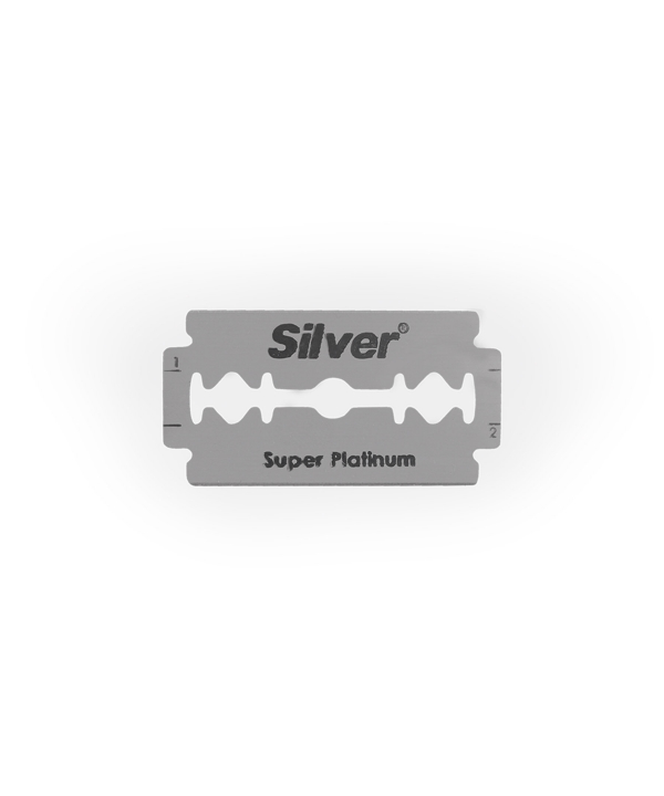 تیغ یدک سنتی سوپر پلاتینیوم سیلور Silver بسته 5 عددی