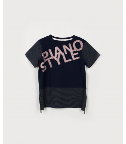 تیشرت پسرانه آستین کوتاه پیانو Piano