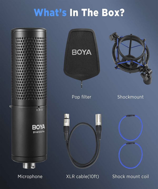 میکروفون استودیویی بویا مدل BY-M1000 PRO