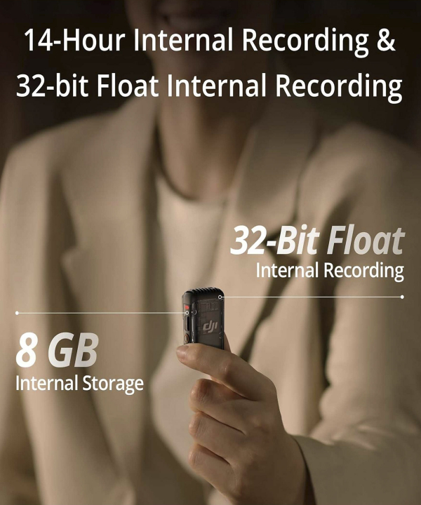میکروفون یقه‌ای بی سیم دی جی آی مدل DJI DUAL MIC 2