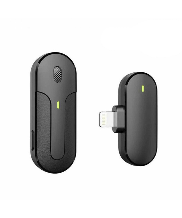 میکروفون یقه ای بی سیم گرین لاین مدل GNWIRLGTBK رابط Lightning