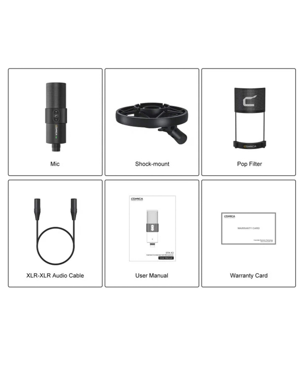 میکروفون استودیویی کامیکا مدل STA-X2 رابط XLR