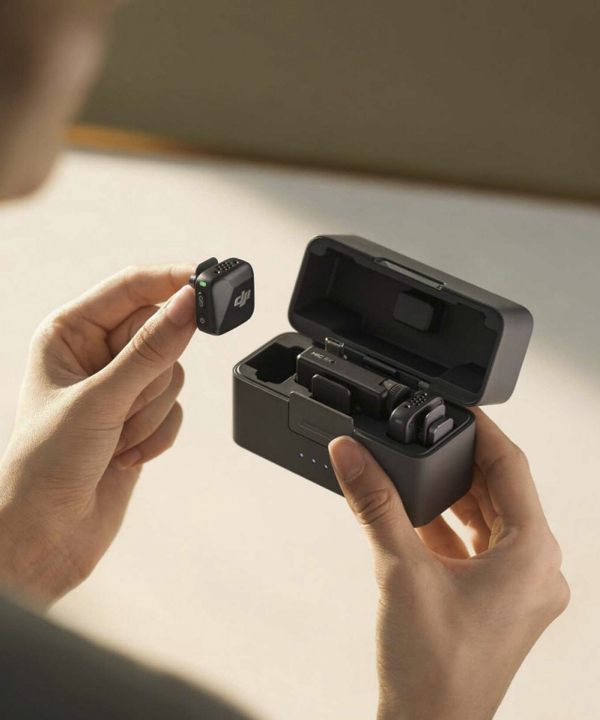 میکروفون یقه‌ای بی سیم دو کاربره دی جی آی مدل DJI MIC MINI