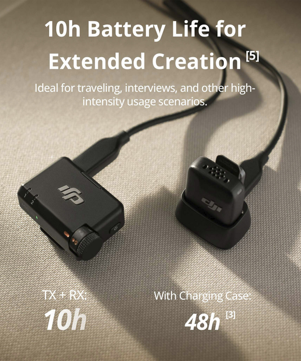میکروفون یقه‌ای بی سیم دو کاربره دی جی آی مدل DJI MIC MINI