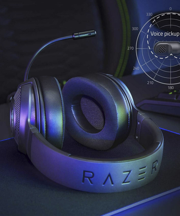هدفون گیمینگ با سیم ریزر مدل Kraken V3 RGB