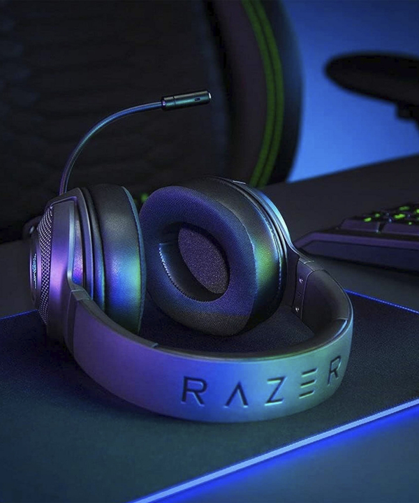 هدفون گیمینگ با سیم ریزر مدل Kraken V3 RGB