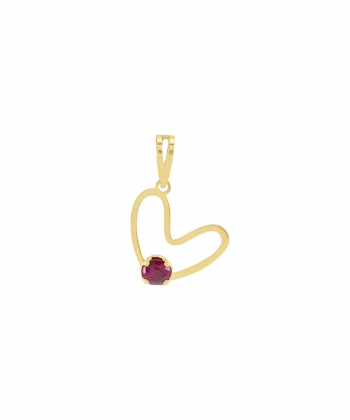 پلاک طلا قلب میوگلد Mio Gold کد N3042