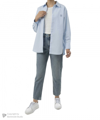 شومیز نخی آستین بلند زنانه جوتی جینز مدل 43731325