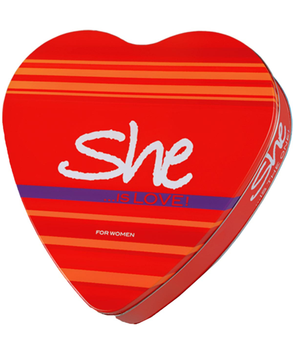 ست هدیه ادوتویلت زنانه شی She مدل She is Love حجم 50 میلی‌لیتر