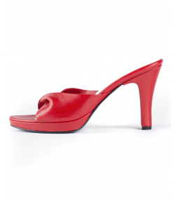 صندل زنانه پاشنه بلند چرم مشهد Mashad Leather مدل J2332