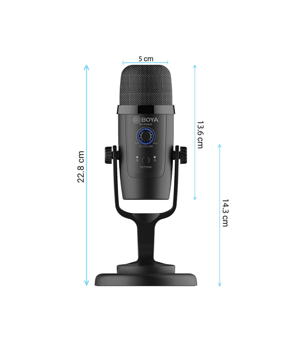 میکروفون استودیویی بی سیم/با سیم بویا مدل BY-PM500W