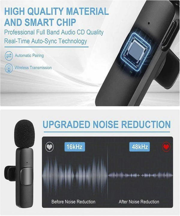 میکروفون یقه ای بی سیم گرین لاین مدل 3in1