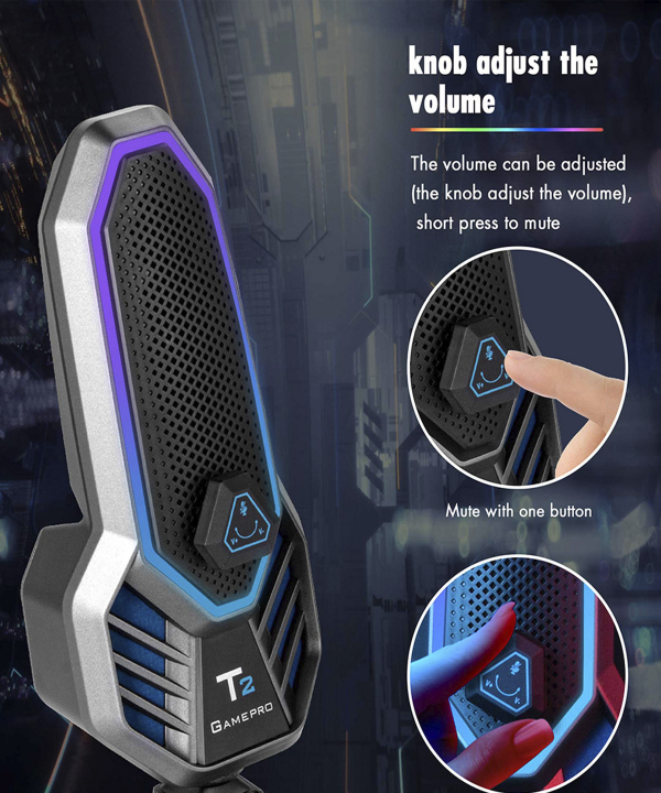 میکروفون گیمینگ رومیزی یانمای مدل GAME PRO T2