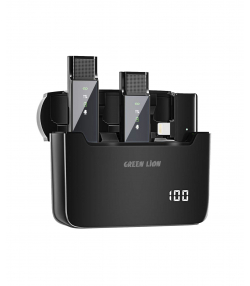 میکروفون یقه ای بی سیم گرین لاین مدل GN2IN1DDMLTBK 2in1 رابط Lightning