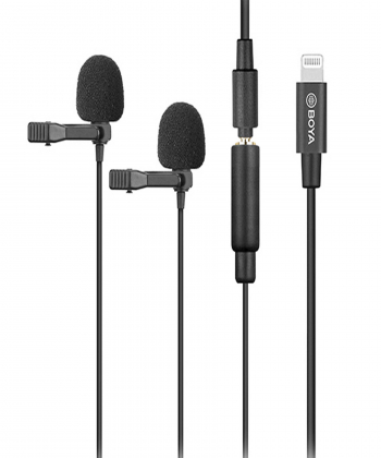 میکروفون یقه ای با سیم بویا مدل BY-M2D رابط Lightning