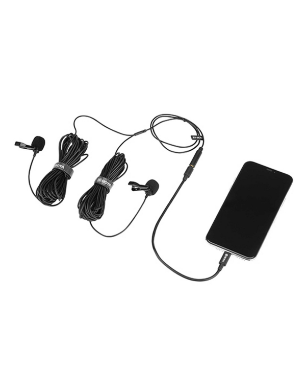 میکروفون یقه ای با سیم بویا مدل BY-M2D رابط Lightning