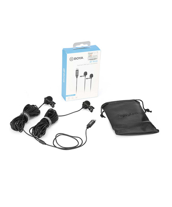 میکروفون یقه ای با سیم بویا مدل BY-M3D رابط Type-C