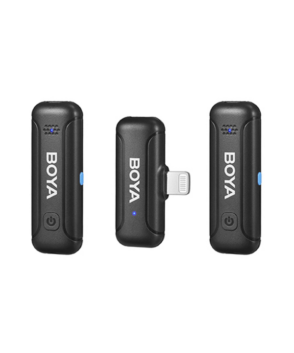 میکروفون یقه ای بی سیم بویا مدل BY-WM3T-D2 رابط Lightning با باکس شارژ