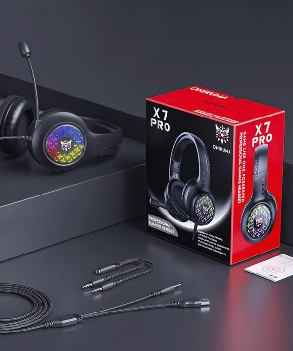هدست گیمینگ با سیم اونیکوما مدل X7 Pro RGB