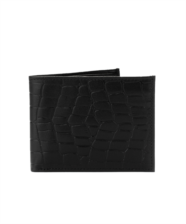 کیف پول چرم مردانه مشکی چرم مشهدMashhad leather مدل D0242