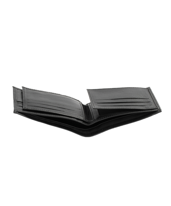 کیف پول چرم مردانه مشکی چرم مشهدMashhad leather مدل D0242