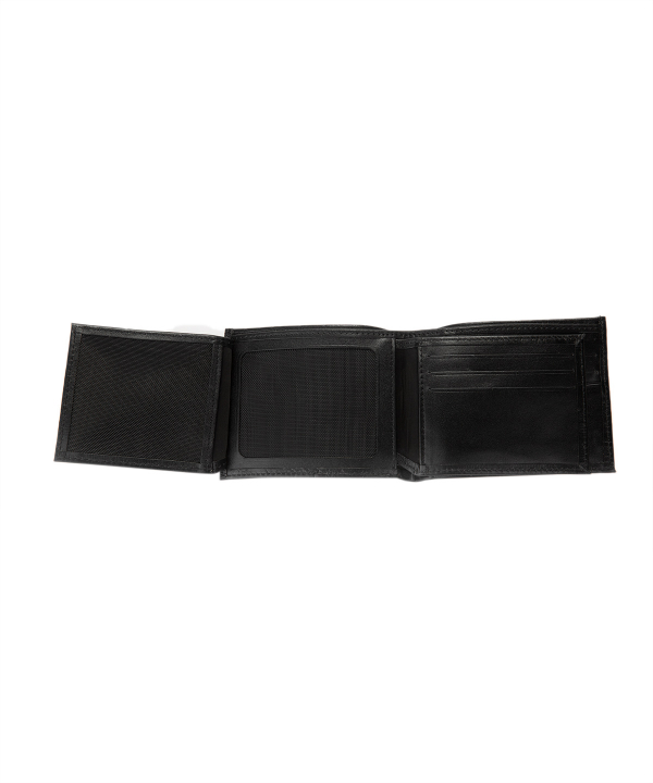 کیف پول چرم مردانه مشکی چرم مشهدMashhad leather مدل D0242