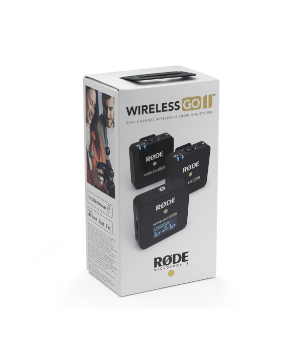 میکروفون یقه‌ای بی سیم دو میکروفونه رود مدل WIRELESS GO II