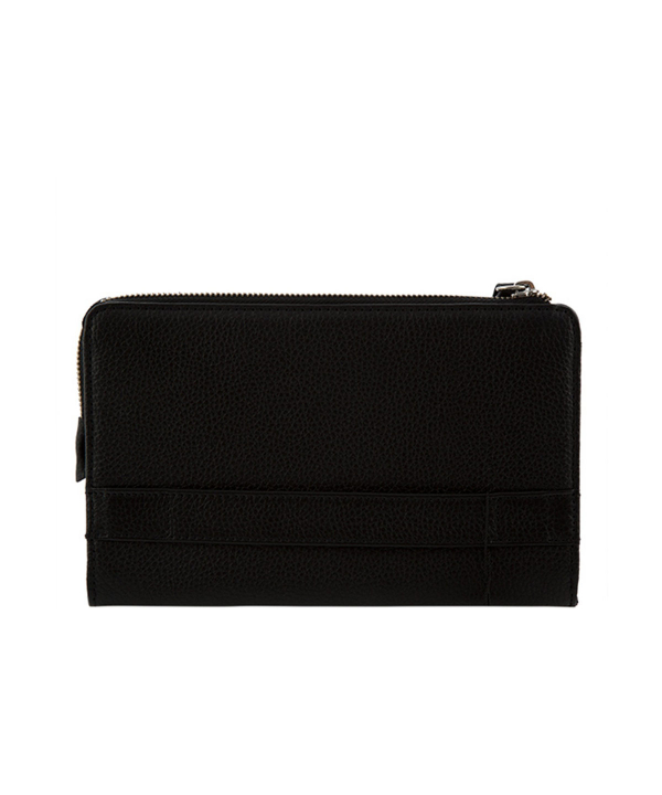 کیف پاسپورتی چرم طبیعی چرم مشهدMashhad leather مدل D0979 - مشکی