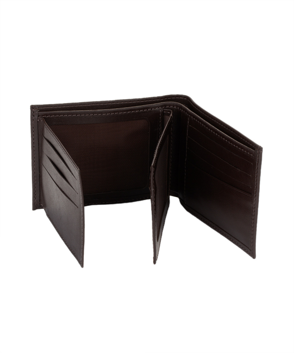 کیف پول چرم مردانه قهوه ای چرم مشهد Mashhad Leather مدل D0242